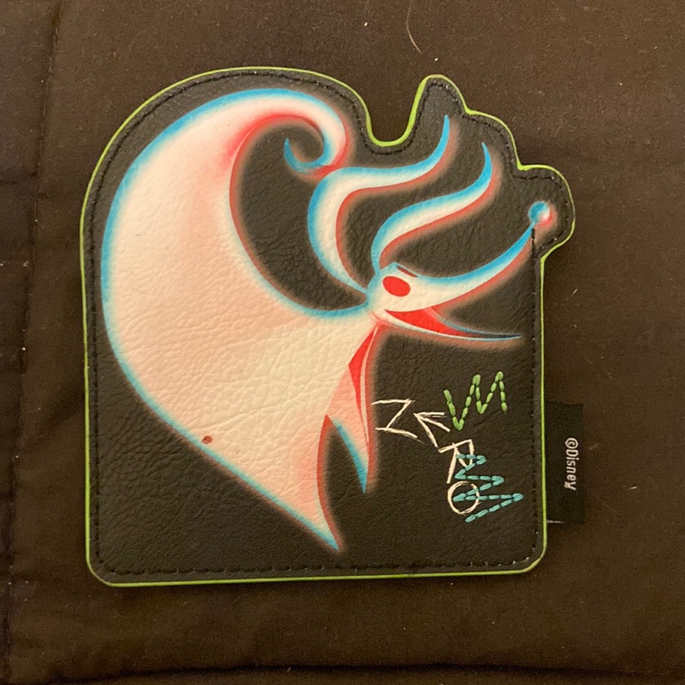 Disney Black and Lime Green Card Organizer